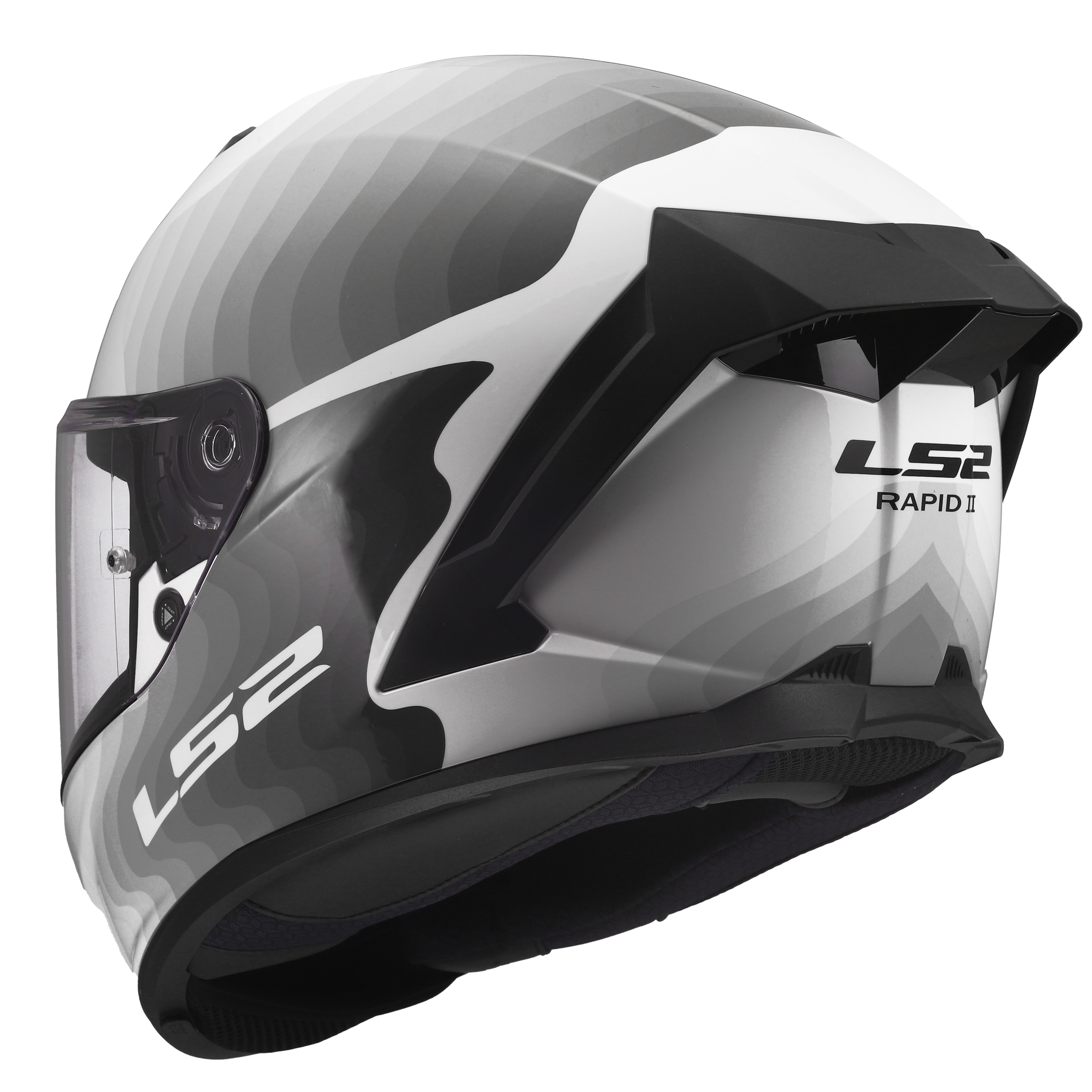 LS2 FF820 RAPID III FLOW WHITE GREY  168200302 (4)